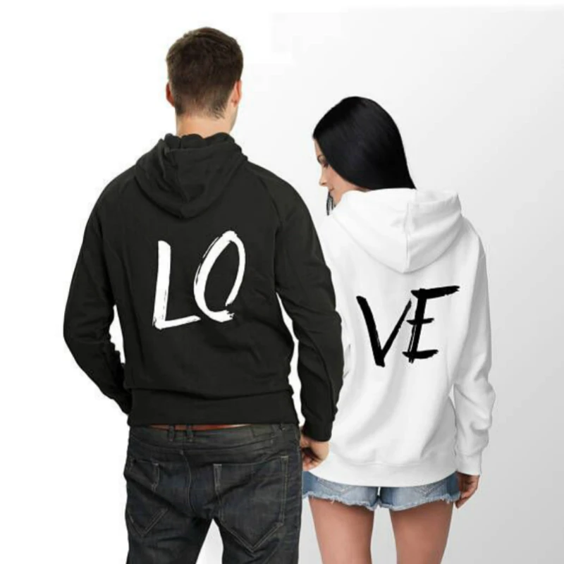 

XUANSHOW 2020 New Arrival Spring Autumn Hoodies Love Couples Clothes Long Sleeve Men/Women Hoodies Sweatshirts S-3XL