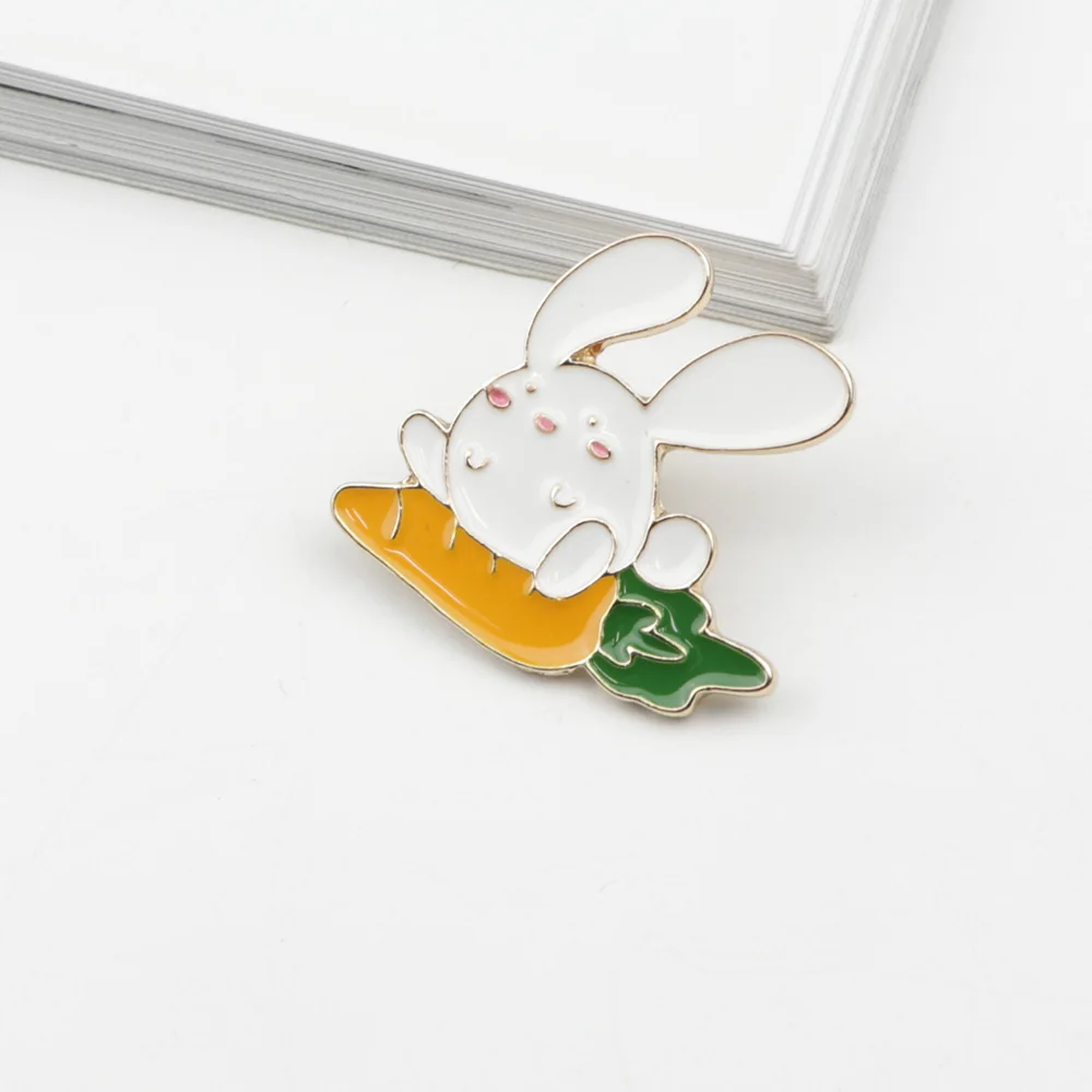 Милые булавки для лацкана единорога динозавра свиньи кролика кошки разноцветные