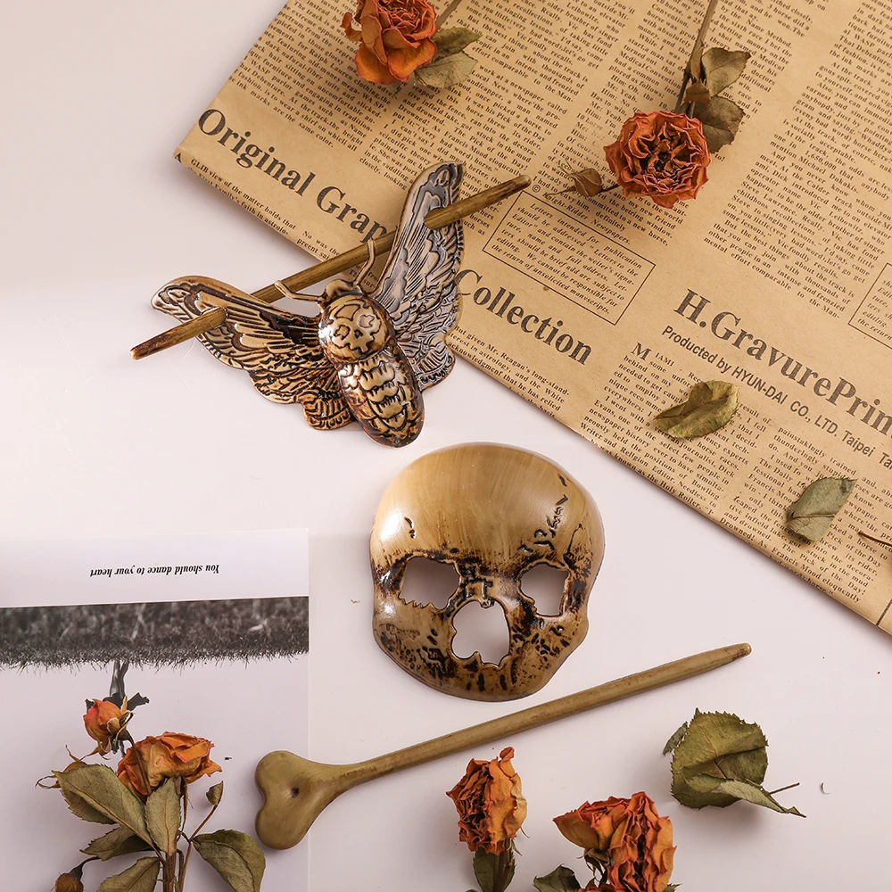 Женская заколка для волос в стиле Хэллоуин смерти стильная косплевечерние