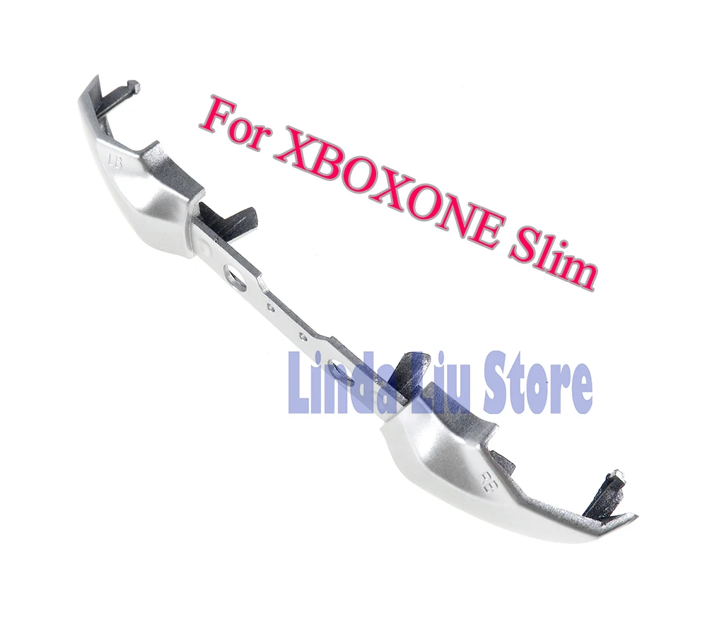 2 шт./лот хромированные Серебристые кнопки для XBOX ONE Slim LB RB черные бамперы пусковые