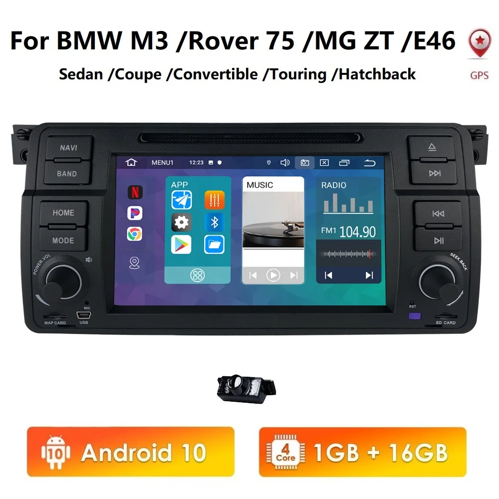 Автомагнитола с сенсорным экраном 2Din Android 10 HD IPS для BMW E46 M3 MG ZT | Автомобили и
