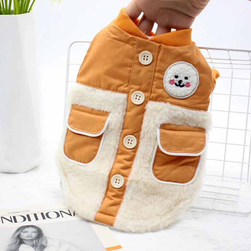 

2022 New Dog Clothes Winter Pet Coat Outfit Garment Thicken Warm Dog Clothing Costumes Apparel Puppy Outwear Dog Jacket Dropship