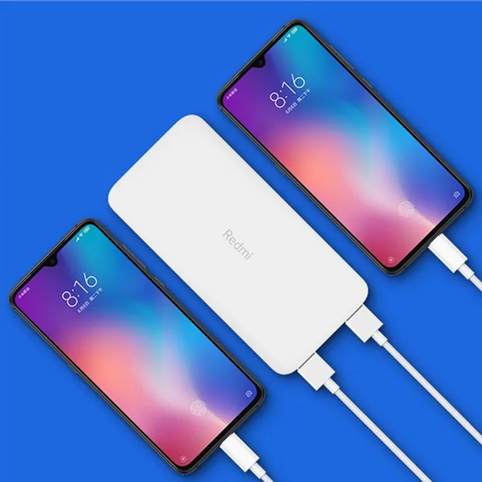 Новейший Xiao mi Red mi 10000 мАч с двойным выходом и входным аккумулятором, стандартная версия для iPhone mi Red mi
