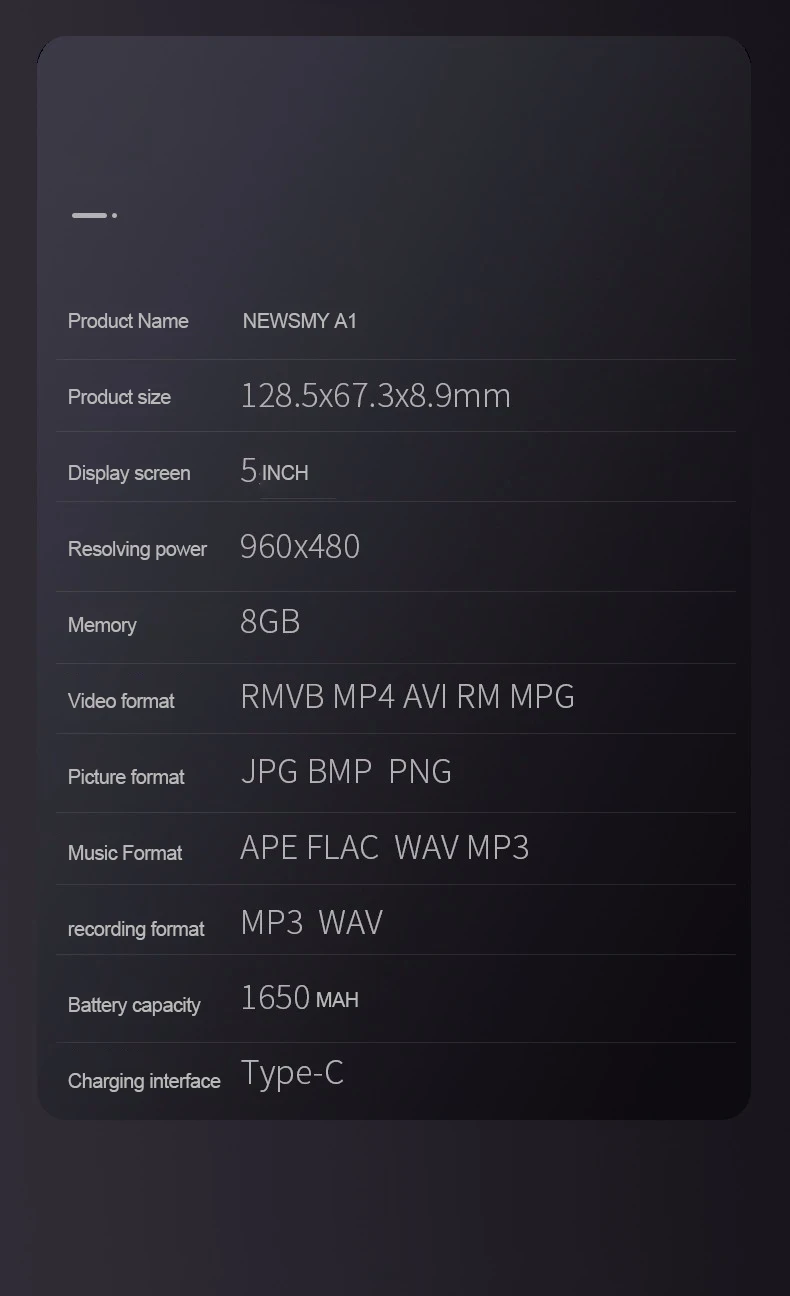 Портативный MP4-плеер с сенсорным экраном Поддержка Bluetooth 5 дюймов Mp3 новая электронная книга MP4 музыкальный плеер fm-радио видео 8 Гб 32G Walkman