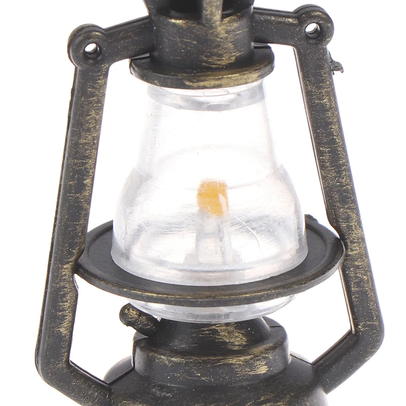 

1:12 Mini Oil Lamp Decor Pretend Play Toy Doll House Miniature Dollhouse Accessories Miniature Living Room Garden Decoration