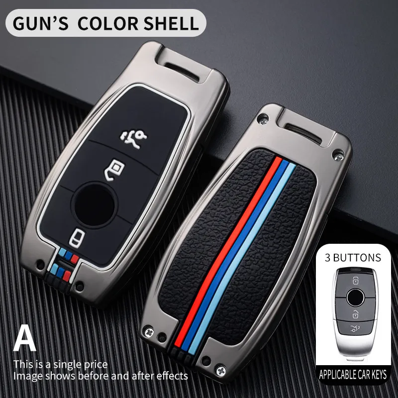 

Car Key Case Cover Key Bag For Mercedes Benz A C E S Class W221 W177 W205 W213 Key Holder Shell Chain Keychain Car Accessories