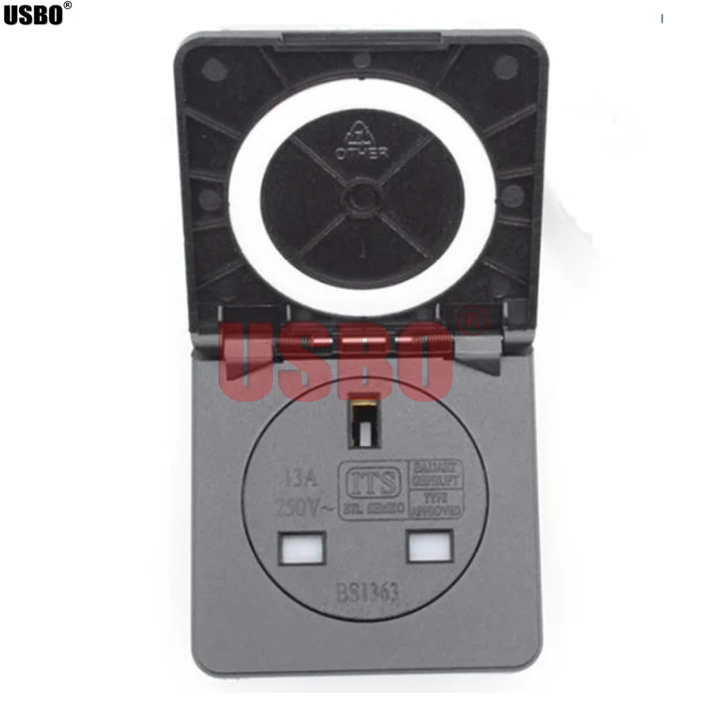 Универсальная черная квадратная крышка британская уличная промышленная