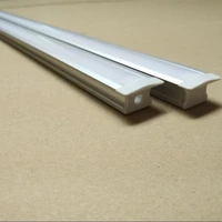 1mpcs 10pcslot led aluminium profile for led strip smd5050 with milk whiteclear transparent pc cover and accessories