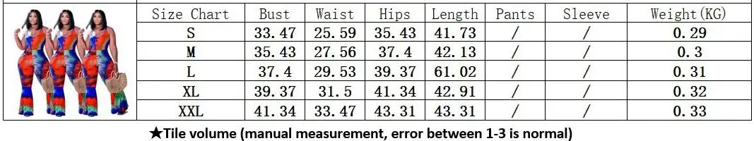 

2021 summer new casual tie dye printing fashion Jumpsuit slim U-neck sleeveless women's Vest pants