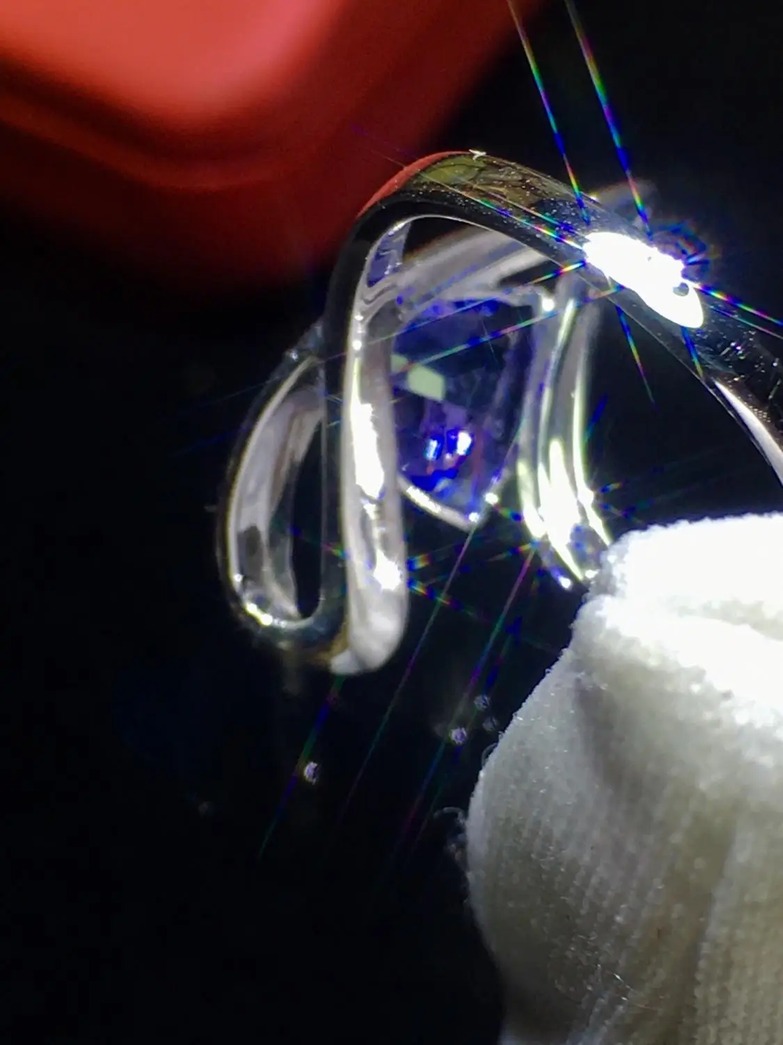 Женское кольцо с танзанитом обручальное бриллиантами 1 99карат из белого золота 18