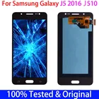 100% протестированный 5,2 ''SUPER AMOLED ЖК-дисплей для SAMSUNG Galaxy J5 2016 дисплей J510 J510F J510FN J510M сенсорный экран дигитайзер в сборе