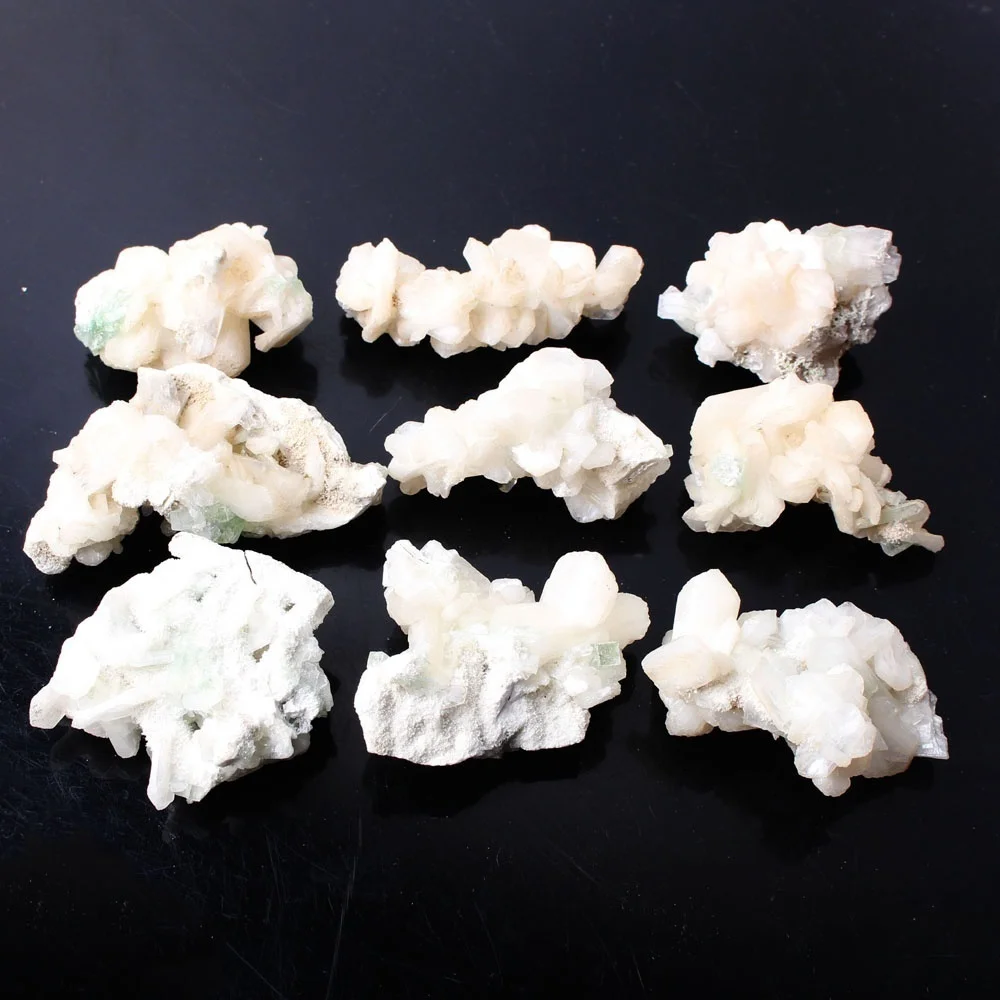 1 шт. Натуральный Зеленый Apophyllite с образцом Stilbite цеолит кластер симбиотический