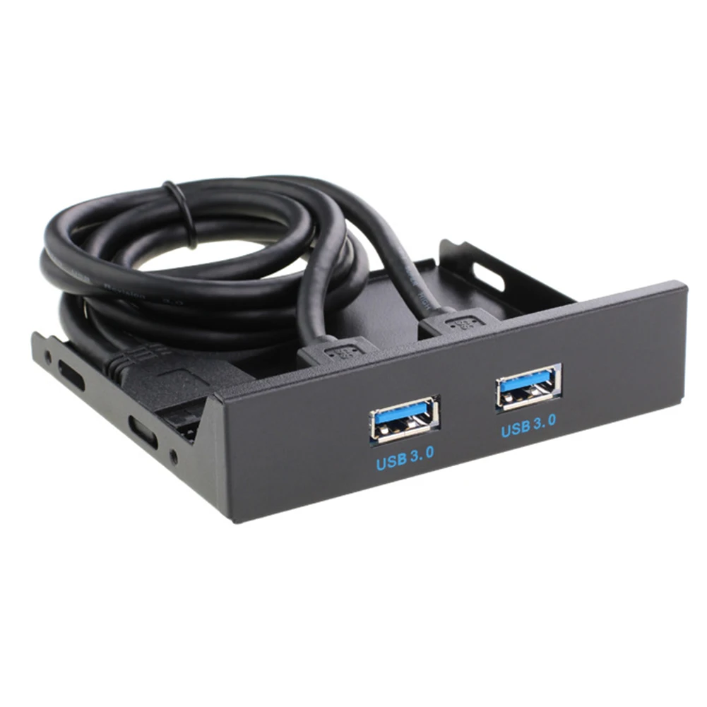 20Pin Two Ports USB 3.0 Front Panel Bracket Line Adapter Computer Floppy Disk Drive Built-In for PC Desktop | Компьютеры и офис