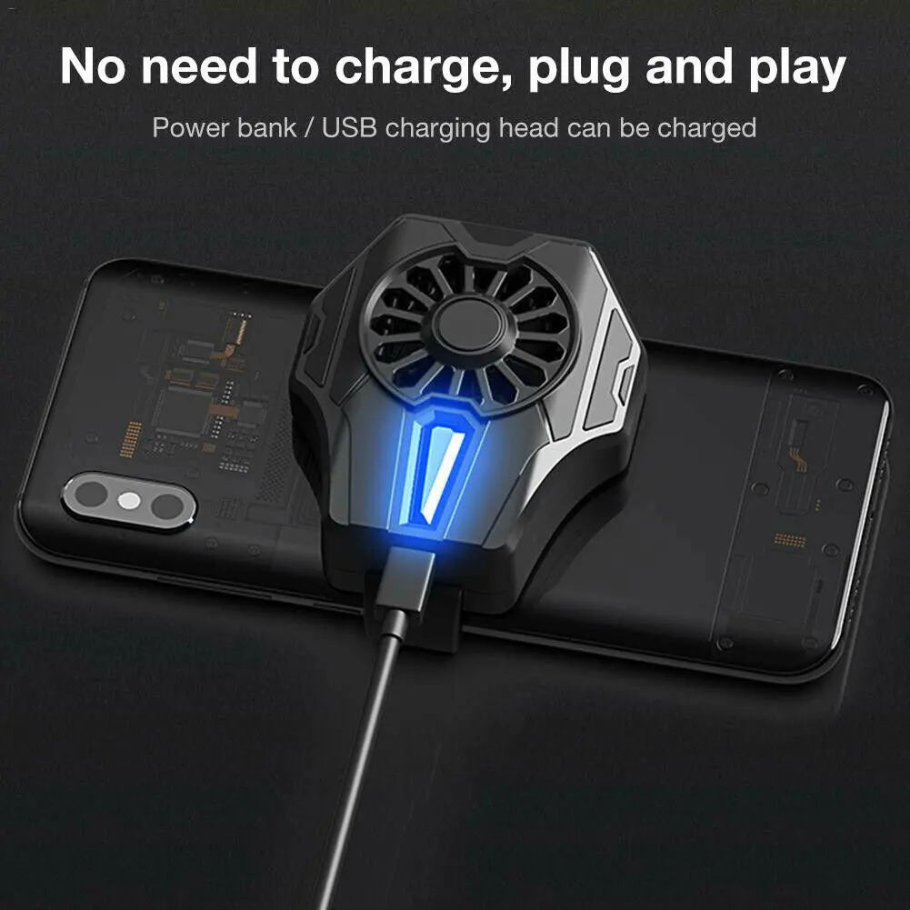 

Mobile Phone Cooler Game Cooling Gaming Heat Sink Aux Radiator Portable for Phone VDX99