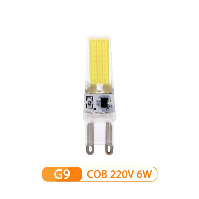G9 AC 220V 3W 10 шт./лот Светодиодный лампа G4 G9 E14 затемнения 220V 6 Вт, 9 Вт COB SMD светодиодный заменить галогенные лампы люстры лампы - Испускаемый цвет: G9 AC 220V 3W