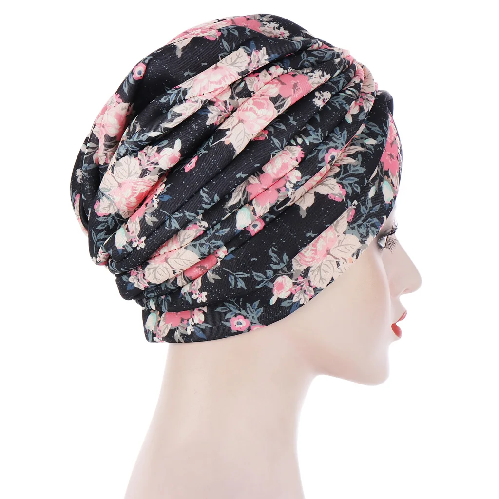 

Women Fashion Turban Cap Women's Autumn Hat Winter Hat For Women Beanies For Girls Caps czapka zimowa print cap forehead cross