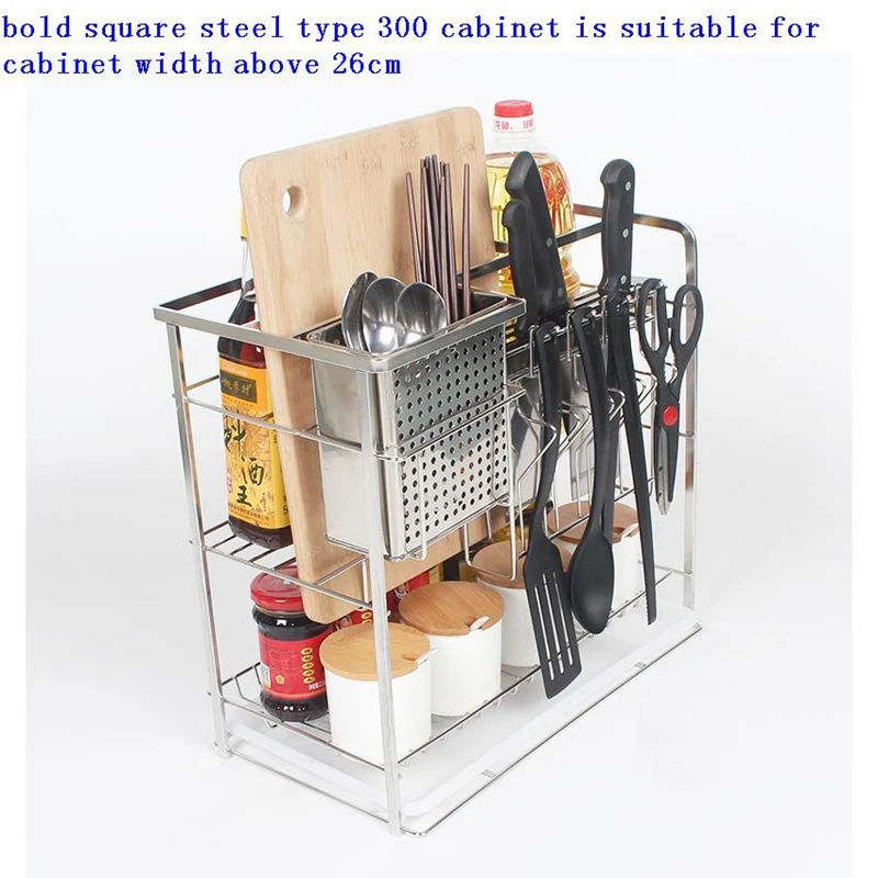 

Cestas Corredera Pantries Organizador Cocina Dish Rack Keuken Stainless Steel Cozinha Organizer Cuisine Kitchen Cabinet Basket