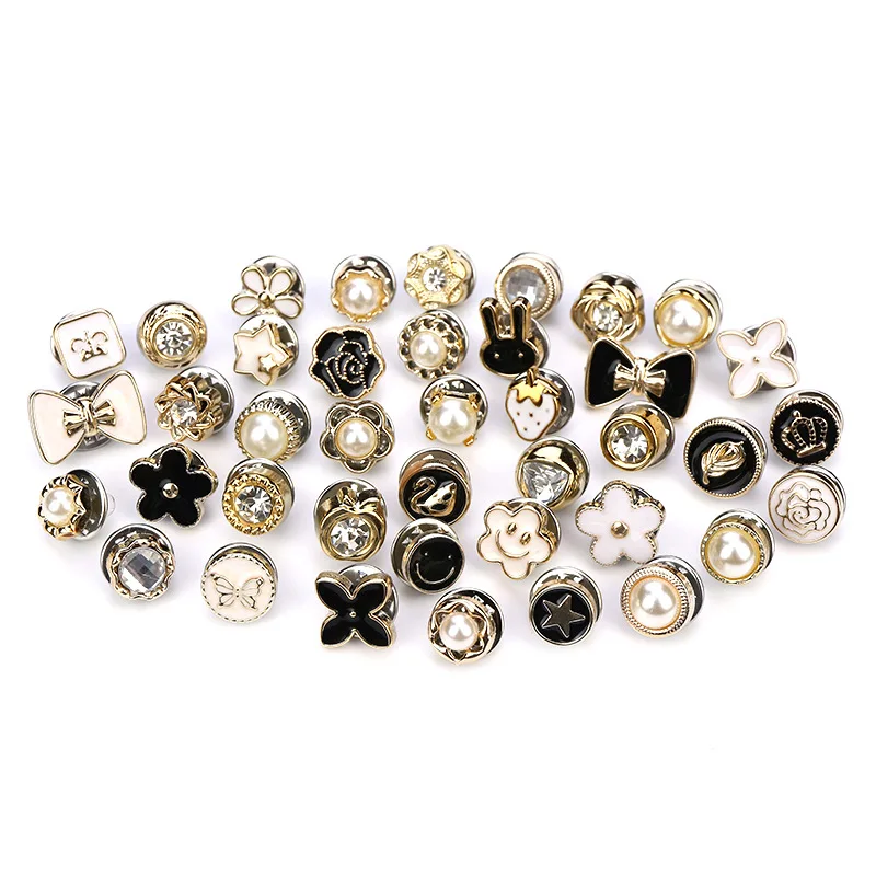 5 шт. съемные пуговицы с жемчугом