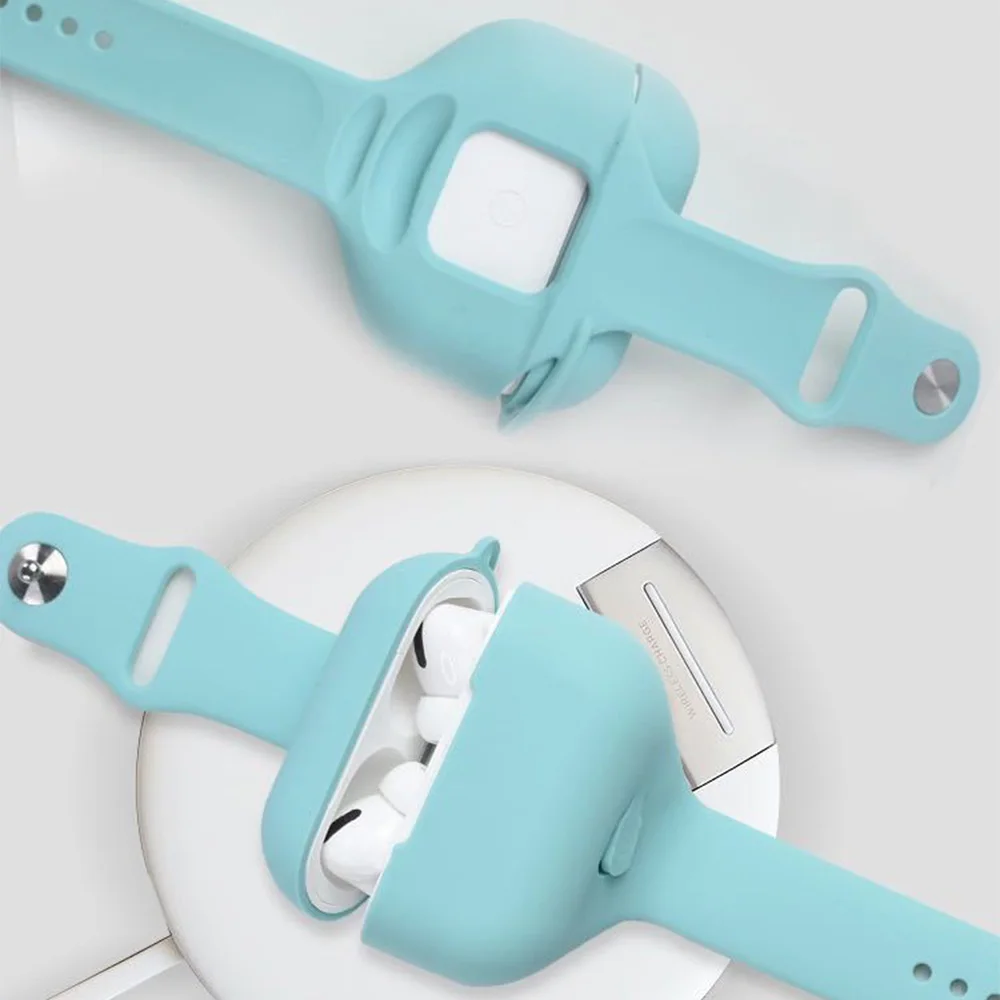 Чехол для AirPods Pro ремешок часов спортивный чехол наушников бега противоударный