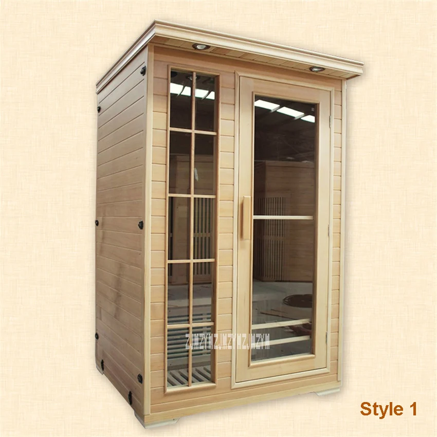 

LK-2003 New 2-Person Household Portable Dry Steam Sauna Room High-quality Wood Sauna Room Dry Sauna Room 220V 1600W