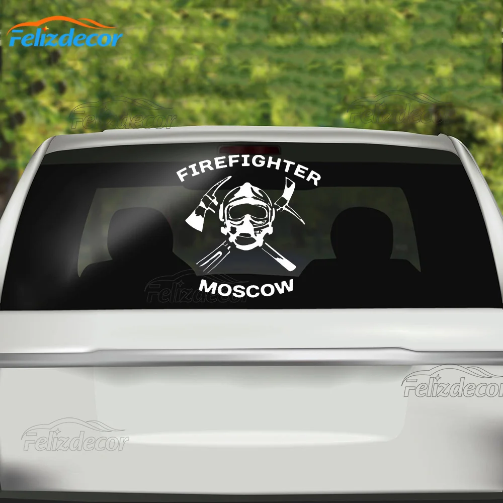 Черно-белый смешной пожарный фотоэлемент мотоцикла для автомобиля украшение