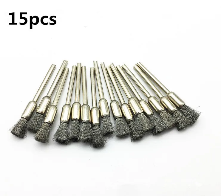 2 Dremel аксессуары из нержавеющей стали щетки колеса провода Набор для мини дрель Шлифовальные вращающиеся инструменты Dremel щетка - Цвет: 2