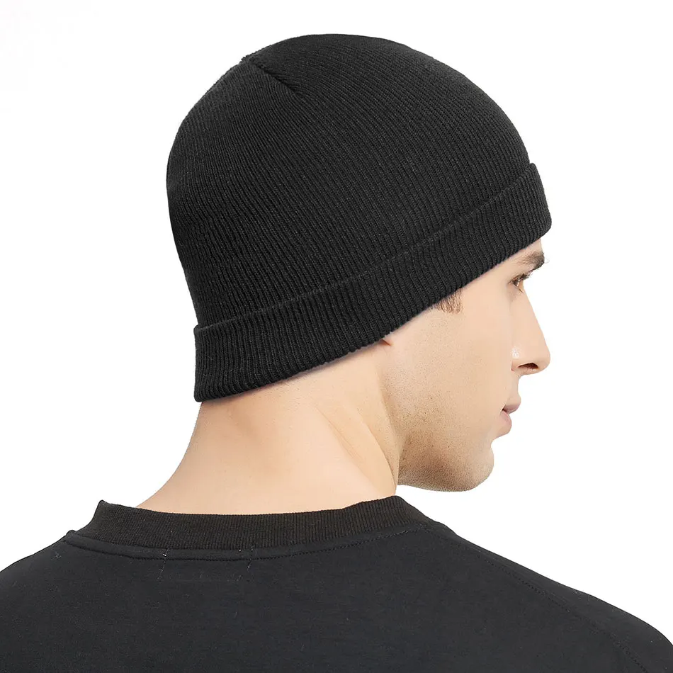 

Solid Beanie Soft Elastic Warm Knitted Cap Autumn Winter Blends Men Women SkullCap Hats Ski Sport Caps Multicolor Beanies