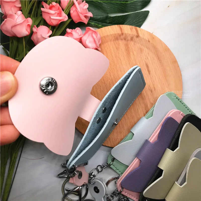 Милая кошка из искусственной кожи Женский держатель для карт чехол студенческой