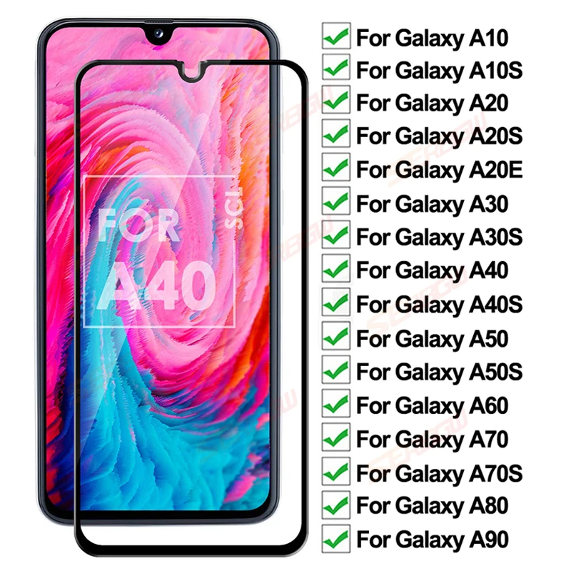Противоударное закаленное стекло 200D для Samsung galaxy A10 A20 A30 A40 A50 A60 A70 A80 A90 Защитная
