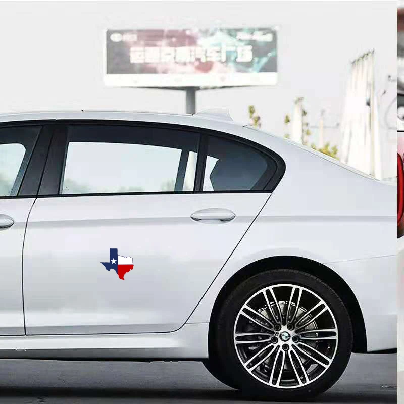 13 3 см * 12 5 персональная карта Техасского флага фотография из ПВХ | Автомобильные