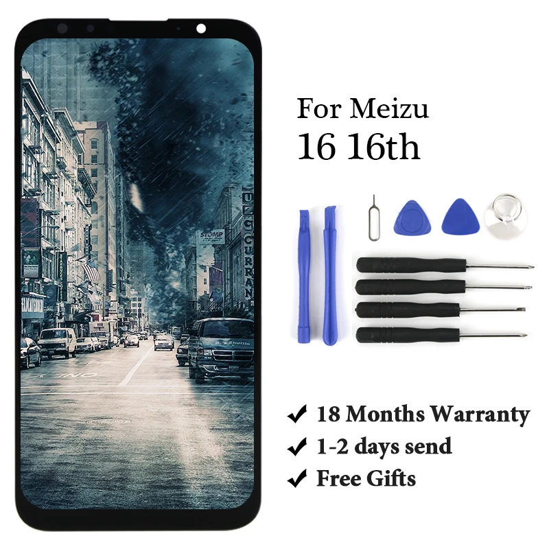 ЖК-дисплей Meizu 16 16th M882Q M882H сенсорный экран с цифровым преобразователем