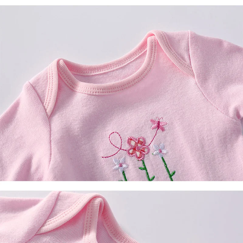 5 шт. детские комбинезоны хлопковая одежда для маленьких мальчиков весенняя