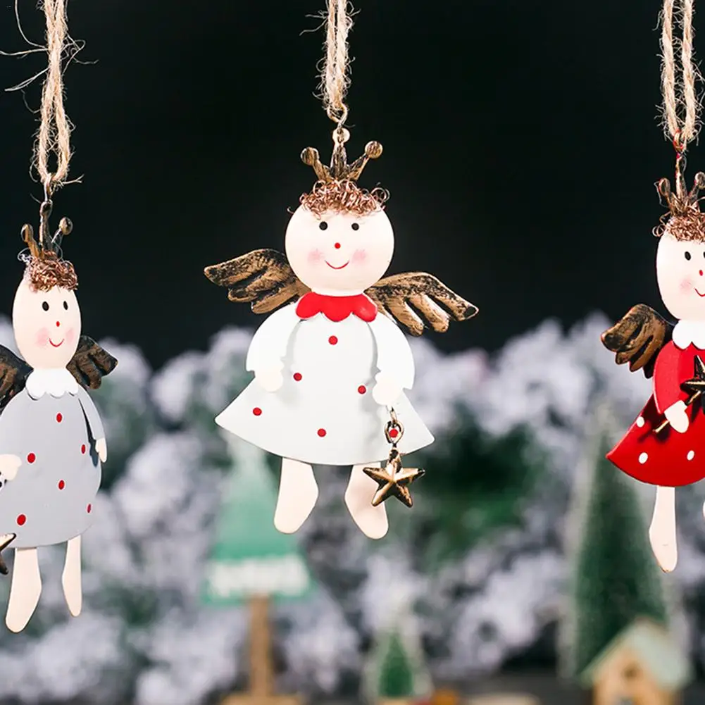 2020 Железный Рождественский подсвечник Ангел кукла кулон украшение Рождество Hme