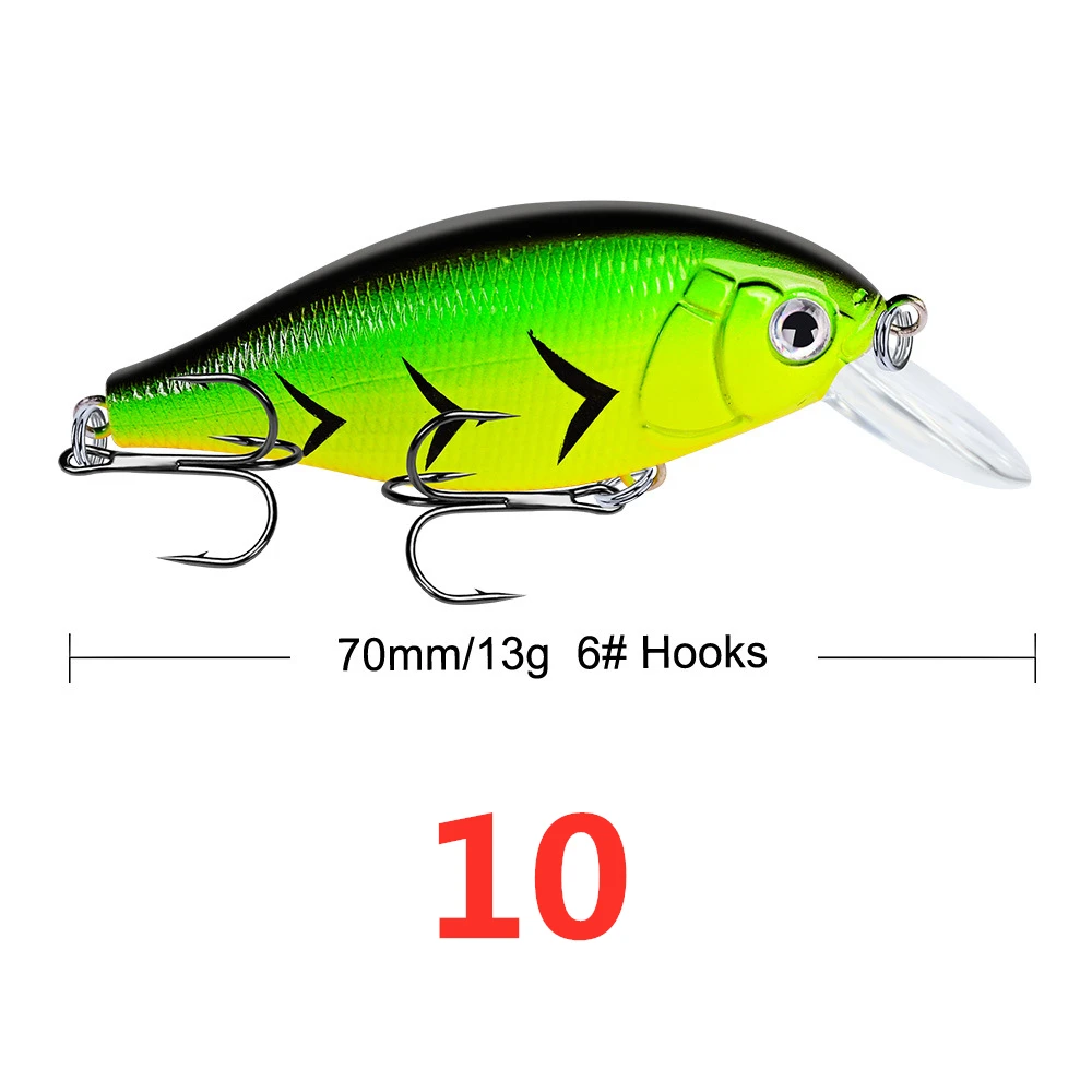 

1 Pcs Hard Fishing Bait 7cm/13.4G Sinking Bait Vibrating Rattan Hook Wiggler Deep Submergence Marine Artificial Plastic Bait