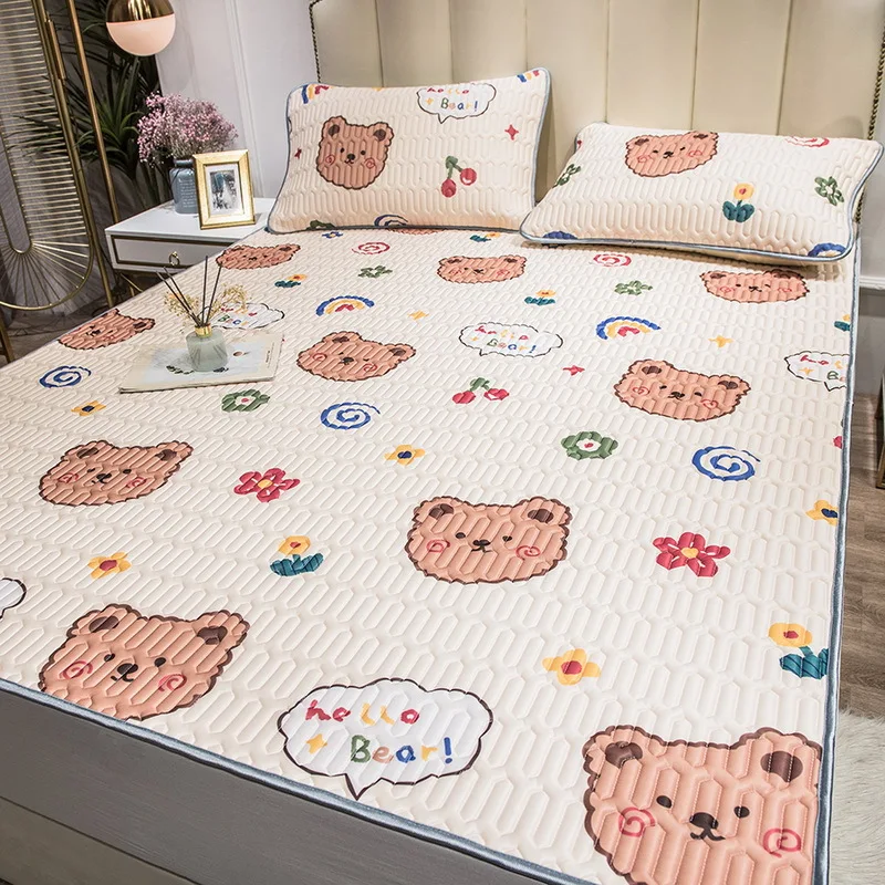 Прохладная латексная кровать набор ковриков мультяшный динозавр для детей и