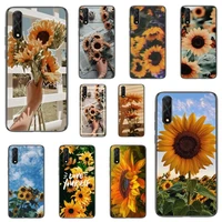 beauty yellow sunflower phone case for honor 7apro 8 9 10 20 8c 7c x lite play pro hrt lxit ru cover fundas coque