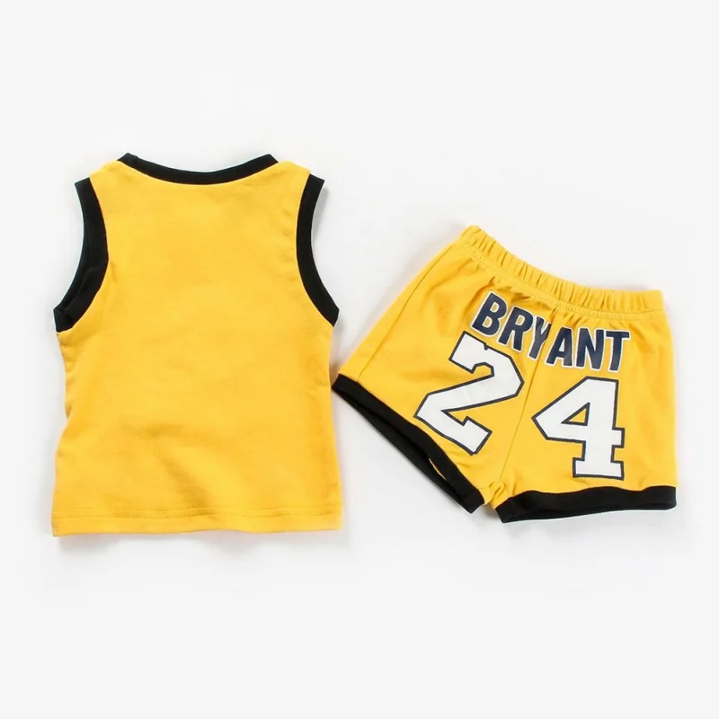 Новые летние детские топики с принтами + шорты костюм комплект для маленьких