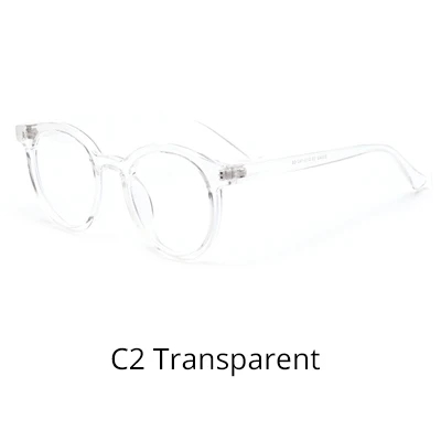 C2 Transparent Ralferty Винтаж Для женщин очки Рамки прозрачные цвет: черный, синий светильник очки для компьютера женский Класс по рецепту очки W95042 - Цвет оправы: C2 Transparent