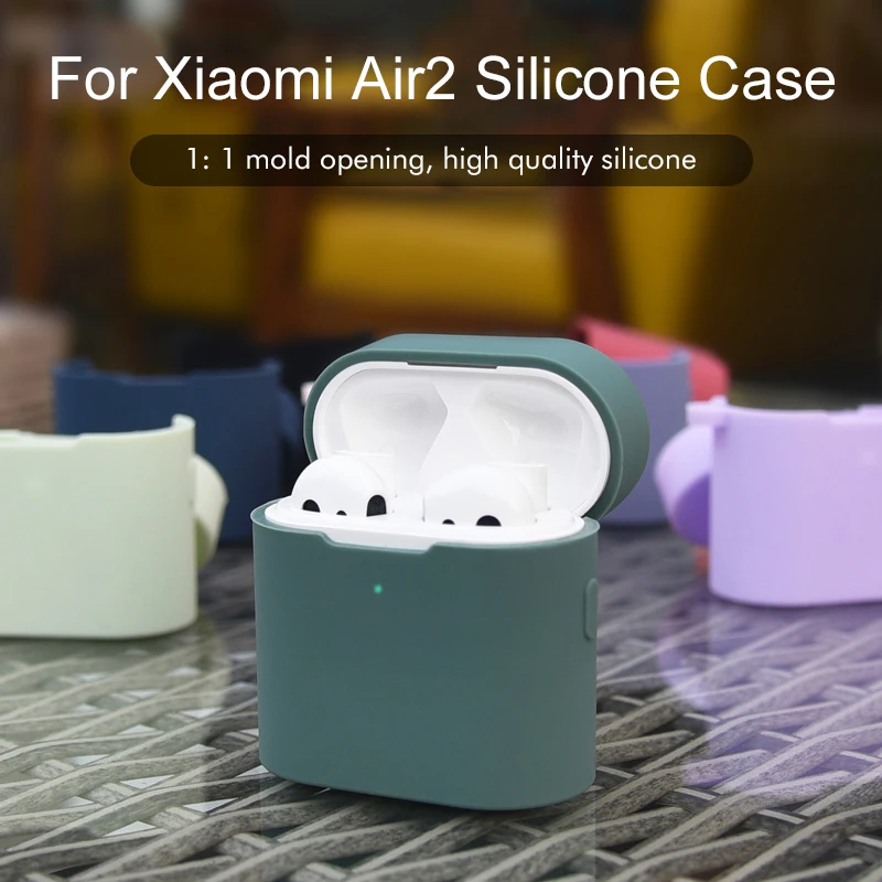Силиконовый чехол для Xiaomi Mi Air 2 беспроводная bluetooth гарнитура защитный гарнитуры