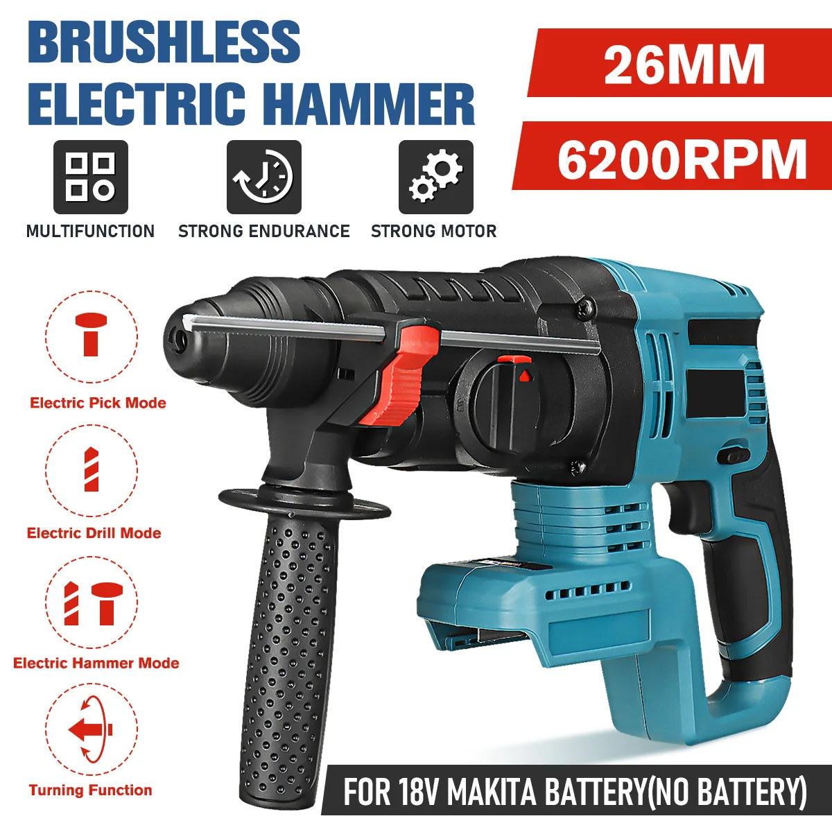 

Дрель ударная Drillpro аккумуляторная, 18 в, бесколлекторная