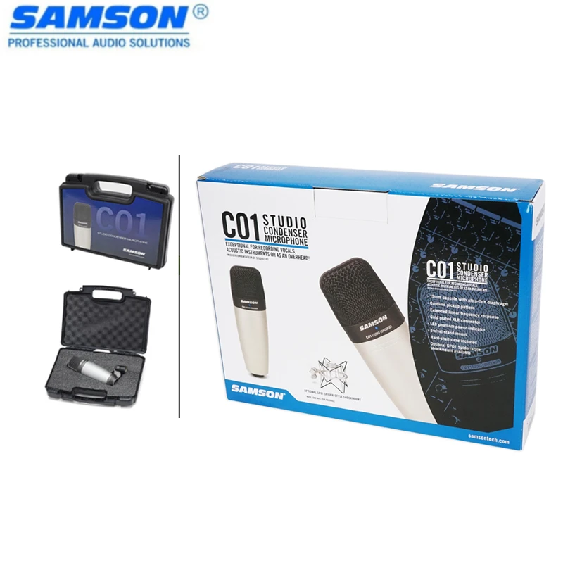 

Original Samson C01 Condenser Microphone For Recording Vocals, Acoustic Instruments And Drum Without Case Package