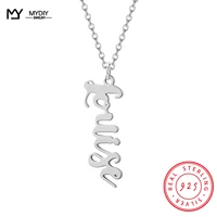charms for jewelry personalized necklace 925 stering silver jewelr making customized nameplate mom gift choker initial necklace