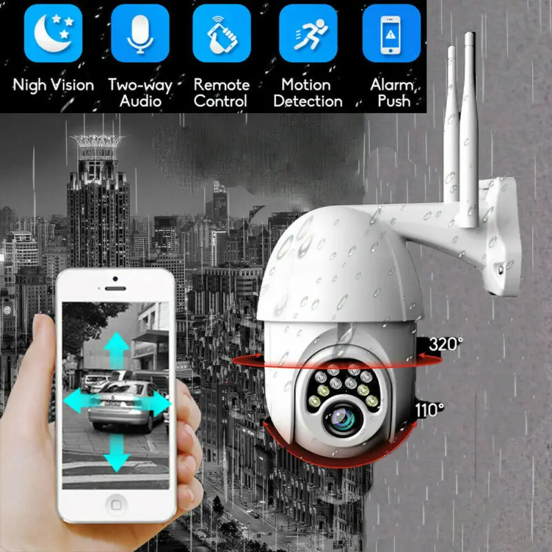 

Водонепроницаемая IP-камера PYMH 1080P HD с поддержкой Wi-Fi