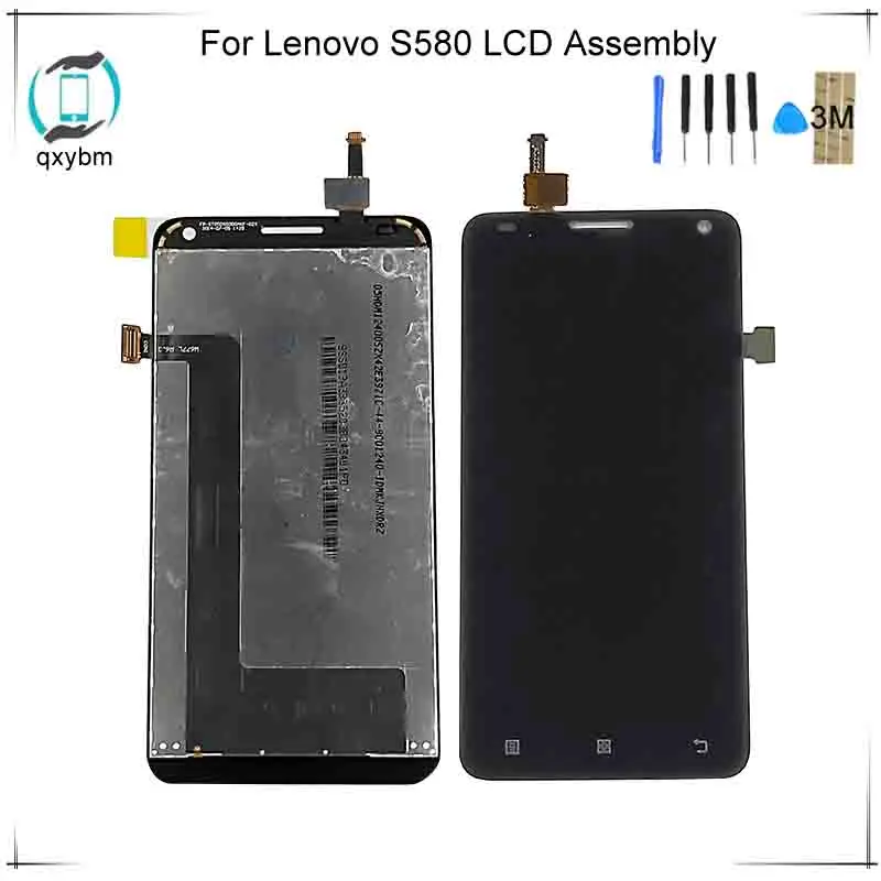 Для lenovo S580 ЖК дисплей Экран Дисплей сенсорный Панель дигитайзер сборка Замена 5 0