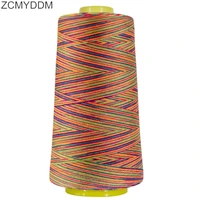 zcmyddm 3000 yards rainbow polyester sewing thread for sewing machine 40s2 thread diy craft embroidery knitting tools