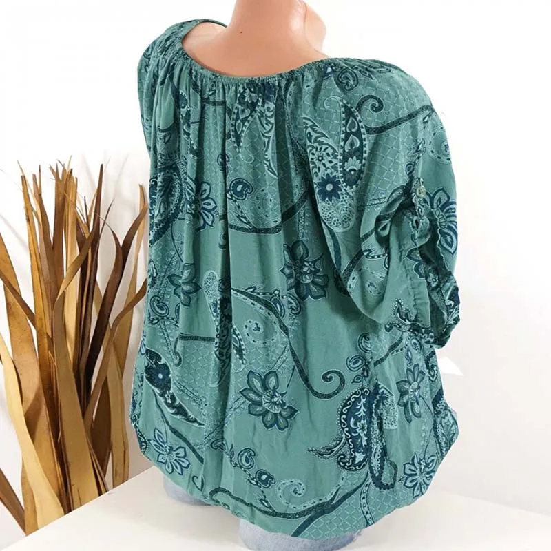 Bohemia Ethnic Kimono Women Tee Floral Pattern Print Deep V-Neck Lacing Up Tied Bow Bat Sleeve Cardigan Short Tops |
