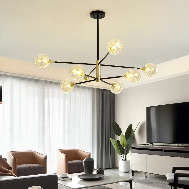 値段 北欧スタイルランプと提灯リビングルームランプデザイナー創造的人格マジック豆シャンデリアnetbedroomダイニング照明