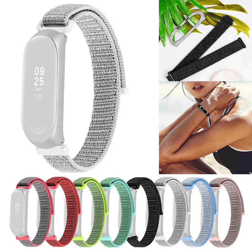 HIPERDEAL Magic Sticker Nylon Adjustable Replacement Strap Wrist Band For Xiaomi Mi 3/4 Contracted design style | Электроника