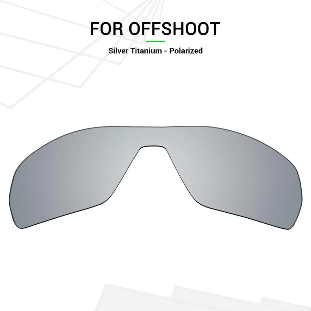 

Mryok POLARIZED Replacement Lenses for Oakley Offshoot Sunglasses Silver Titanium