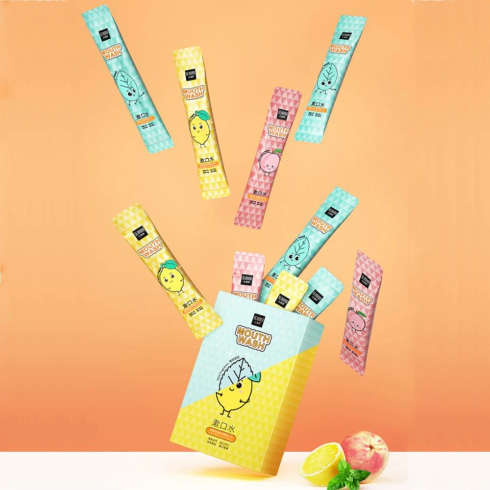 Ополаскиватель для рта с ароматом мяты/лимона/персика 10 мл * 20 шт. |